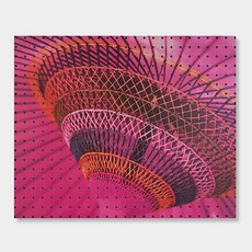 手工粉紅色洞洞板 500x400mm, 1個, 混合顏色