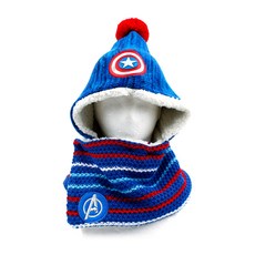 WINGHOUSE 美國隊長保暖連帽圍脖