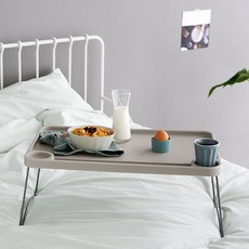 MARKET B ZAHN 床托盤, 淺灰