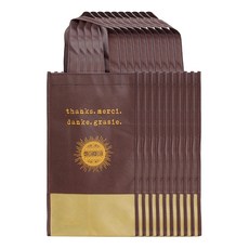 風不織布酒袋阿茲特克棕色 2P用 10入+個性 10入, 1組, Brown