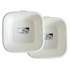 風多功能方形水洗球 L, 白色的, 2件