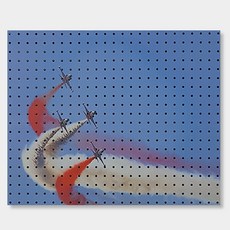 ANB Commerce 室內裝潢洞洞板 Airplane Show, 1個, 黑色