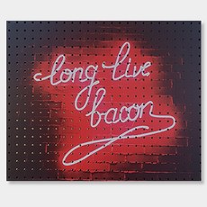 NB Commerce 室內裝飾洞洞板 培根燈飾, 1個, 黑色