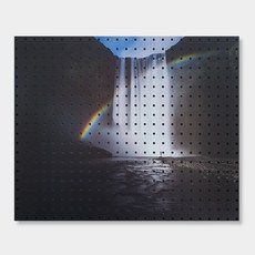 Nvy Commerce 室內裝飾洞洞板 彩虹瀑布, 1個, Black