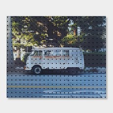 Anvy Commerce 室內裝飾洞洞板 舊款迷你巴士, 1個, 黑色