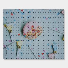 NB Commerce 室內裝飾洞洞板 粉彩甜甜圈, 1個, Black