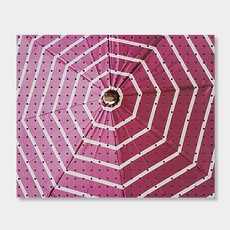 앤비커머스 室內裝飾洞洞板 粉紅雨傘 White, 1個, 混色