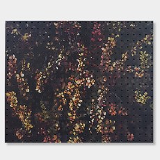 NB Commerce 室內裝潢洞洞板 黃色紅色, 1個, 黑色