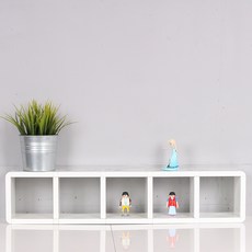 CUBICS 5格迷你收納置物架, 白色