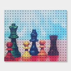 Anby Commerce 室內裝潢洞洞板 切斯波 500 x 400 mm, 1個, 黑色