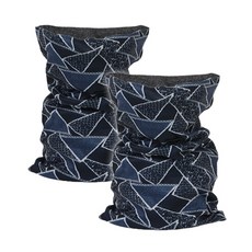 保暖刷毛多功能圍脖, 黑色的