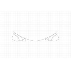 HEXIS 雪佛蘭 Camaro SS 2018 PU HFM STRAIGHT PPF保護膜, 1個, 單一顏色