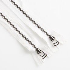 5號Wire古銅拉鍊 48.26cm, 象牙白, 2個