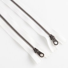 EASY-TAP 5號 仿古圓頭拉鍊 63.5cm, 象牙白, 2個