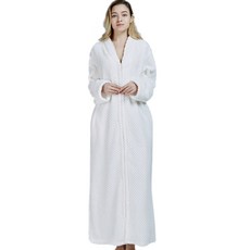 THE ZAKKA BIG FREE 法蘭絨浴袍 XL, 白色, 1個