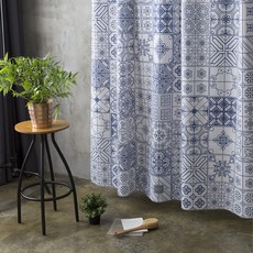 OneSevenNine 布料浴簾, 摩洛哥磁磚, 1個