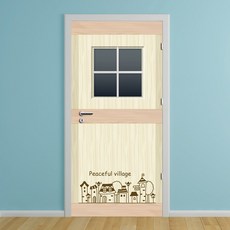 Munky World Front Door Sheet Air Free 在一個寧靜的村莊, 混色