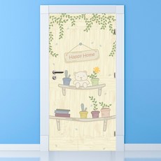 Munky World Front Door Sheet Air Free Happy Any Home, 混色