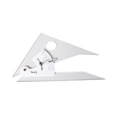 산키스 각도삼각자 30cm, 혼합 색상, 1개
