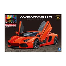 AOSHIMA 塑料模型 1/24 蘭博基尼 Aventador LP700-4 橙色 PEARL 01138, 1個