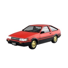 AOSHIMA 1/24 1/24 豐田 AE86 Levin '83 紅/黑 05496, 1個