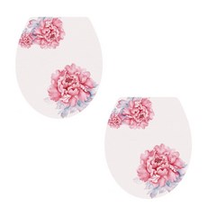 ANTS 浴室裝飾貼紙水彩花卉, 2件