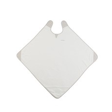 Bamboo bebe 竹棉連帽浴巾, 白色, 1入