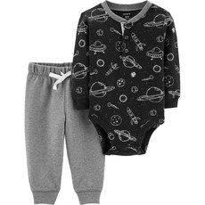 카터스 베이비 남아용 스페이스 바디수트 + 팬츠 2피스 세트