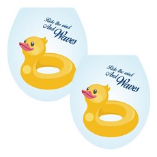 ANTS 浴室裝飾貼紙 鴨子造型, 2件