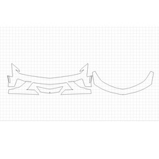 HEXIS 雪佛蘭 Camaro SS 2018 PVC材質 BUMPER 91.44cm 保險桿 PPF保護膜, 1個, 單一顏色