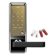 유니코하이테크 무타공 디지털도어락 SW700D + 디지털키 4p