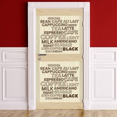 Munky World Front Door Sheet Air Free Coffee Story, 混色