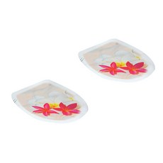 ANTS 3D 浴室裝飾貼紙 花朵圖案, 2件