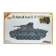 DRAGON DML8147 1/35 PzKpfw3 AusfEF 2in1 with bonus German Winters Onset 公仔套組塑料模型坦克, 1套