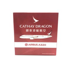 Phoenix 비행기다이캐스트 1/400 Hongkong Guotai port Dragon Airlines A320 B-HSO, 혼합 색상, 1개