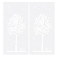 Nature Living 全幅隔熱泡泡紙 2入, 樹和籠子