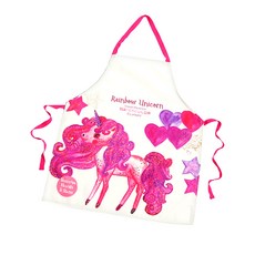 이엘피코리아 캔버스 자수 앞치마, 하트유니콘, 1개
