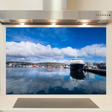 샤이니아트 주방아트보드 구름낀항구, 1개