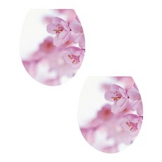 ANTS 浴室裝飾貼紙 粉色 花朵, 2件