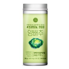 위드클렌즈 건강한오늘 한입정 양배추 60p, 60정, 1개