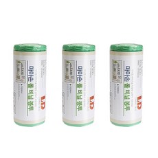 리빙듀오 마마손 롤 비닐봉투 그린, FREE(one size), 20개입, 3개