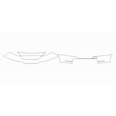 HEXIS 雪佛蘭 City Express LS 2018 PVC材質 BUMPER 60.96cm 保險桿 PPF保護膜, 1個, 單一顏色