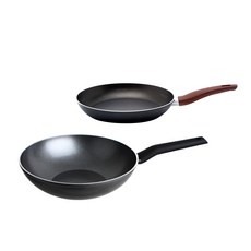 tvs Luce單柄平底煎鍋+平底炒鍋 20cm/28cm, 混色, 3個煎鍋