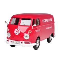 MOTOR MAX 壓鑄 1/24 Volkswagen Type 2 T1 送貨車, 紅色的