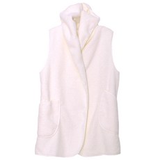 이얀 임산부 털 롱조끼