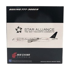 JCWings 1:400 China International Airlines B777-300ER B-2032 Star Alliance CP0156 비행기 다이캐스트, 혼합 색상, 1개