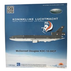 Inflight 1/200荷蘭空軍KDC-10-30CF T-235加油機 飛機鋁合金模型, 混色