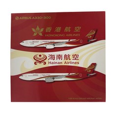 JCWings 1/200 Hongkong Airlines A330-300 B-LNR飛機壓鑄模型, 混色