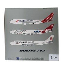 JFOX 1/200 Holland Martin航空 B747-400 PH-MPS Cargo 飛機 模壓鑄造, 混色