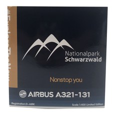 HYJLwings 1/400 Lufthansa A321 D-AIRK 비행기 다이캐스트, 혼합 색상, 1개